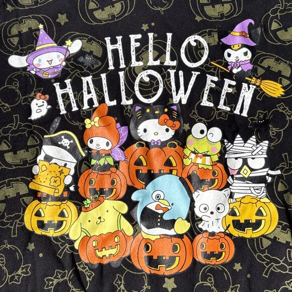 Hello Kitty Halloween Sanrio Adult Long Sleeve Crewneck Sweatshirt AOP Unisex - Picture 2 of 6
